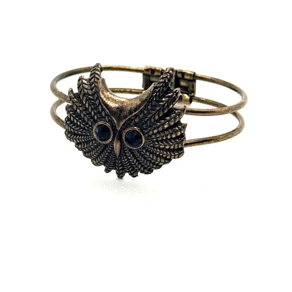 Bronze owl bracelet